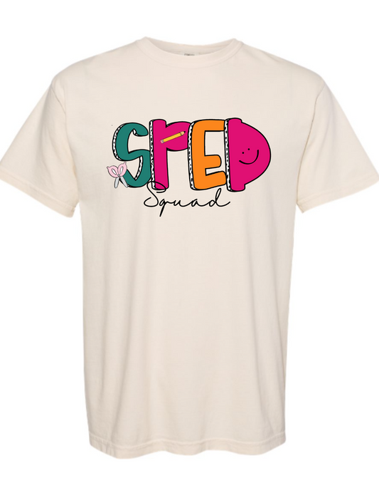 Squad shirt with teacher letters