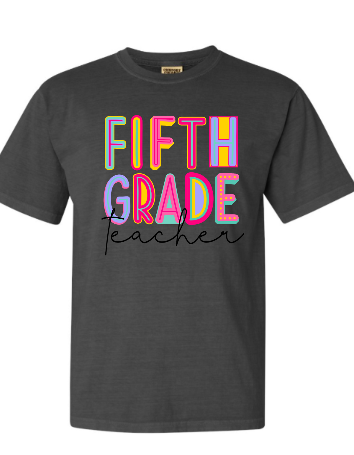 Block letter shirt