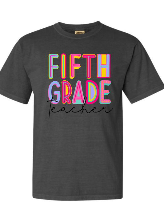 Block letter shirt