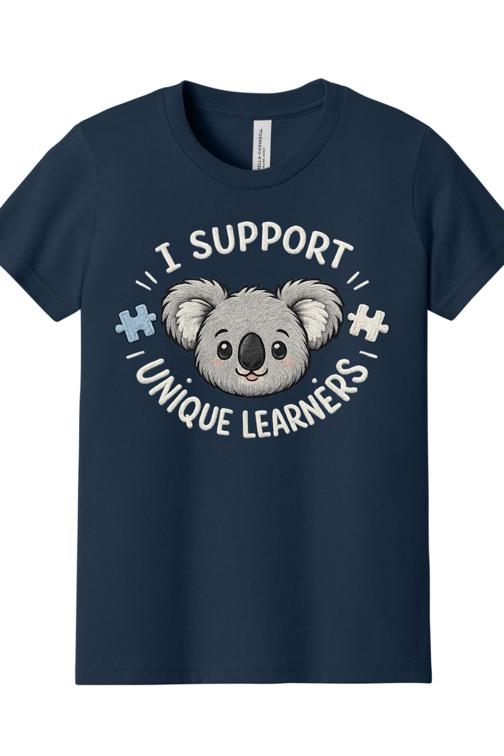 I support unique learners tshirt