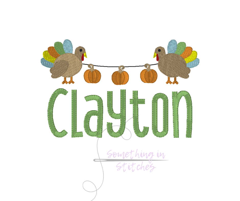 Boy Turkey Banner