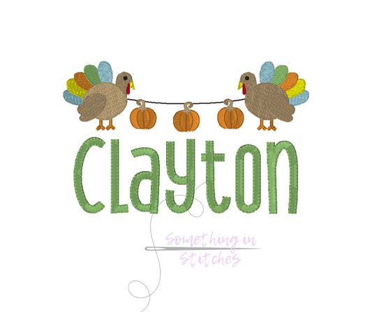 Boy Turkey Banner