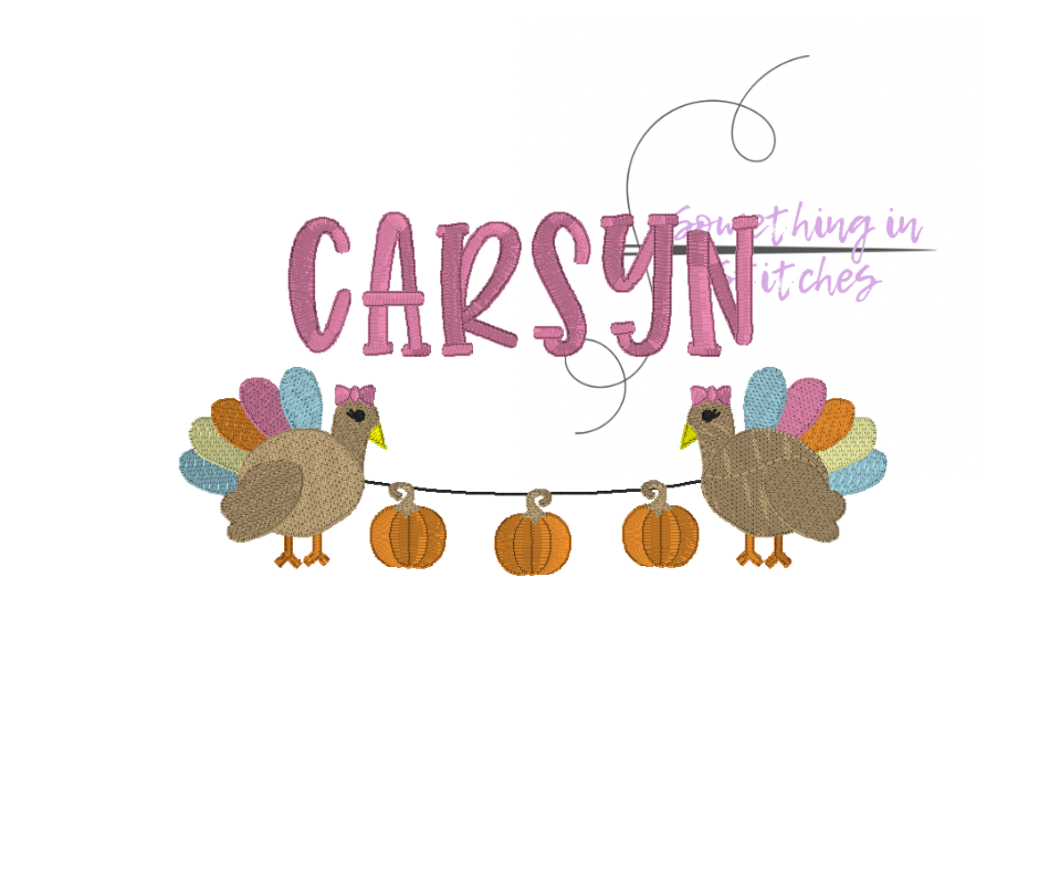 Girl Turkey Banner