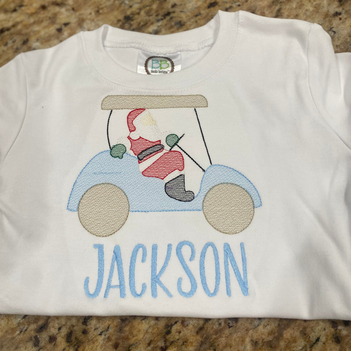 Golfcart Santa